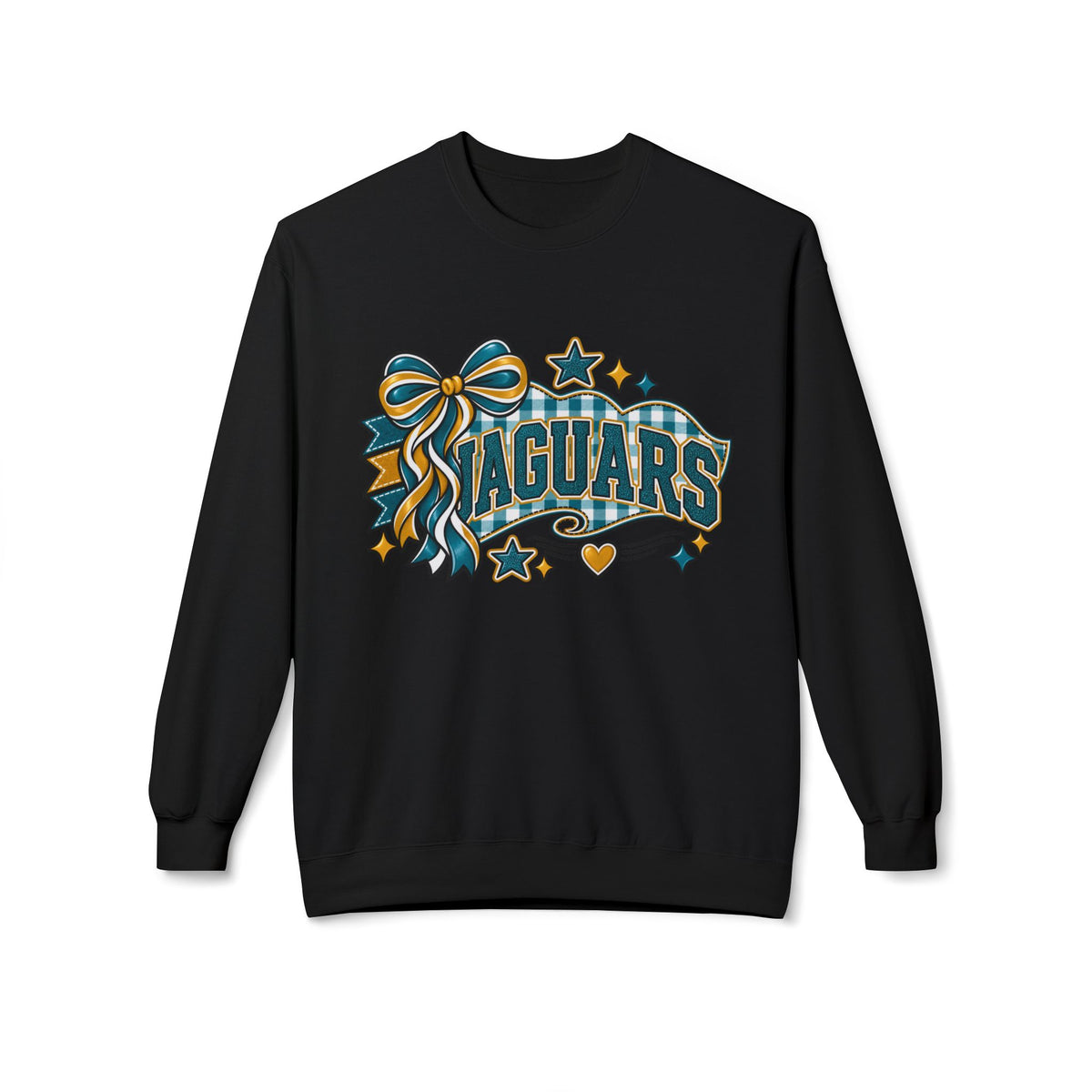 Jaguars Ribbon & Banner Crewneck Sweatshirt — Team Spirit Pullover