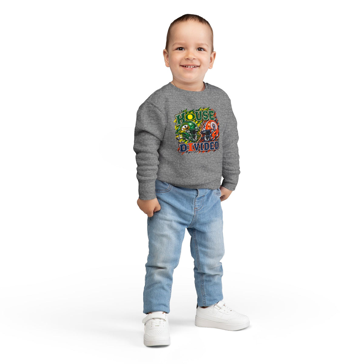 TODDLER House Divided Sweatshirt - Illinois vs Oregon