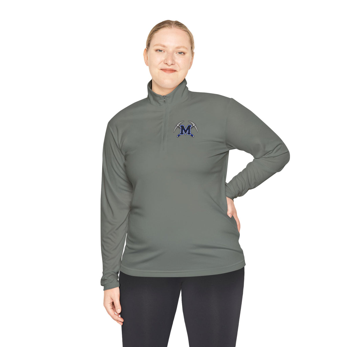 Miners Block M Logo Quarter Zip Pullover