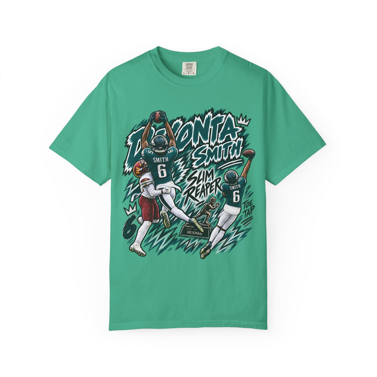 Devonta Smith, SLIM REAPER Graphic T-Shirt - Sunday Standouts Sketch Series