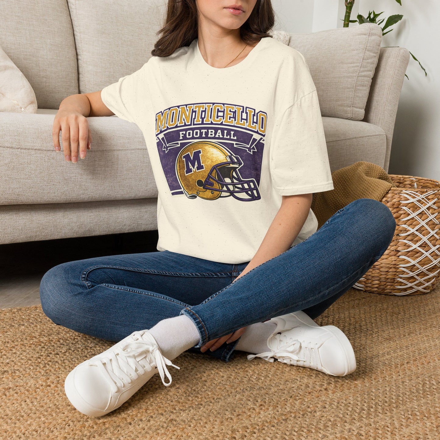 Monticello Football T-Shirt — Vintage Helmet Tee