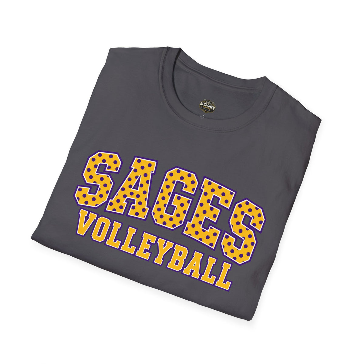 Sages Volleyball Team T‑Shirt — Retro Polka Dot Varsity Tee