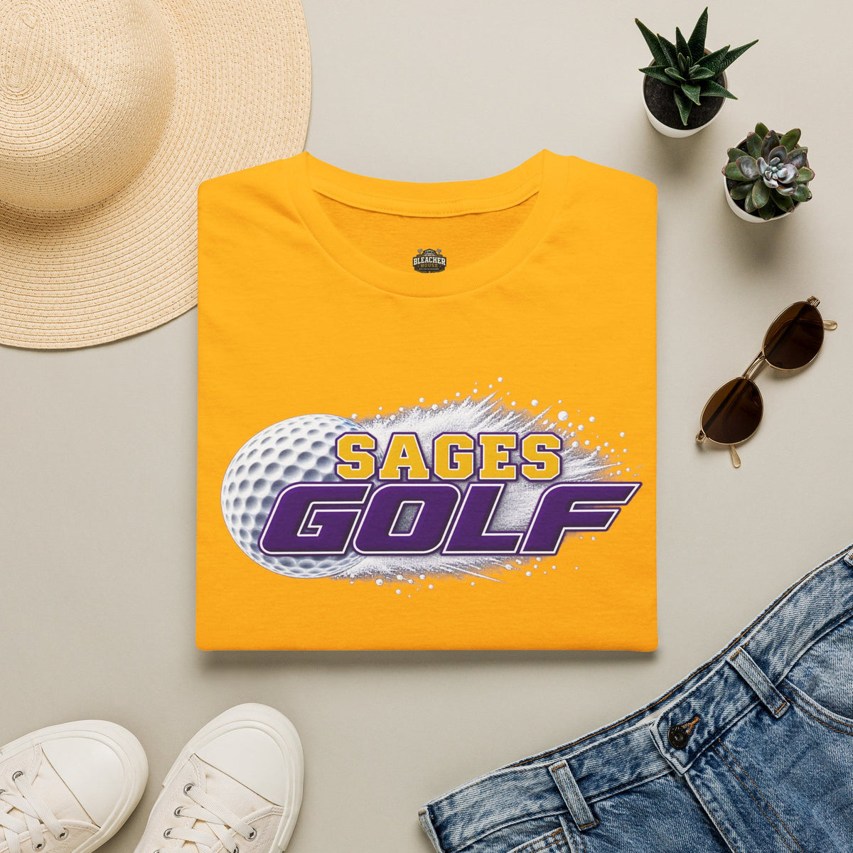 Sages Golf T-Shirt — Retro Golf Ball Team Tee