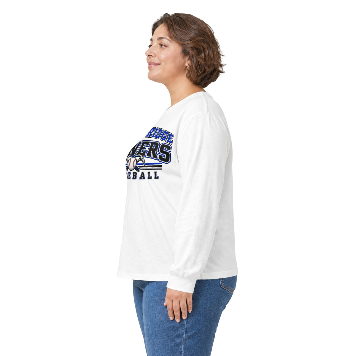 Blue Ridge Miners Baseball Long Sleeve Tee - Gildan Cotton Tee with Graphic Gameday Design