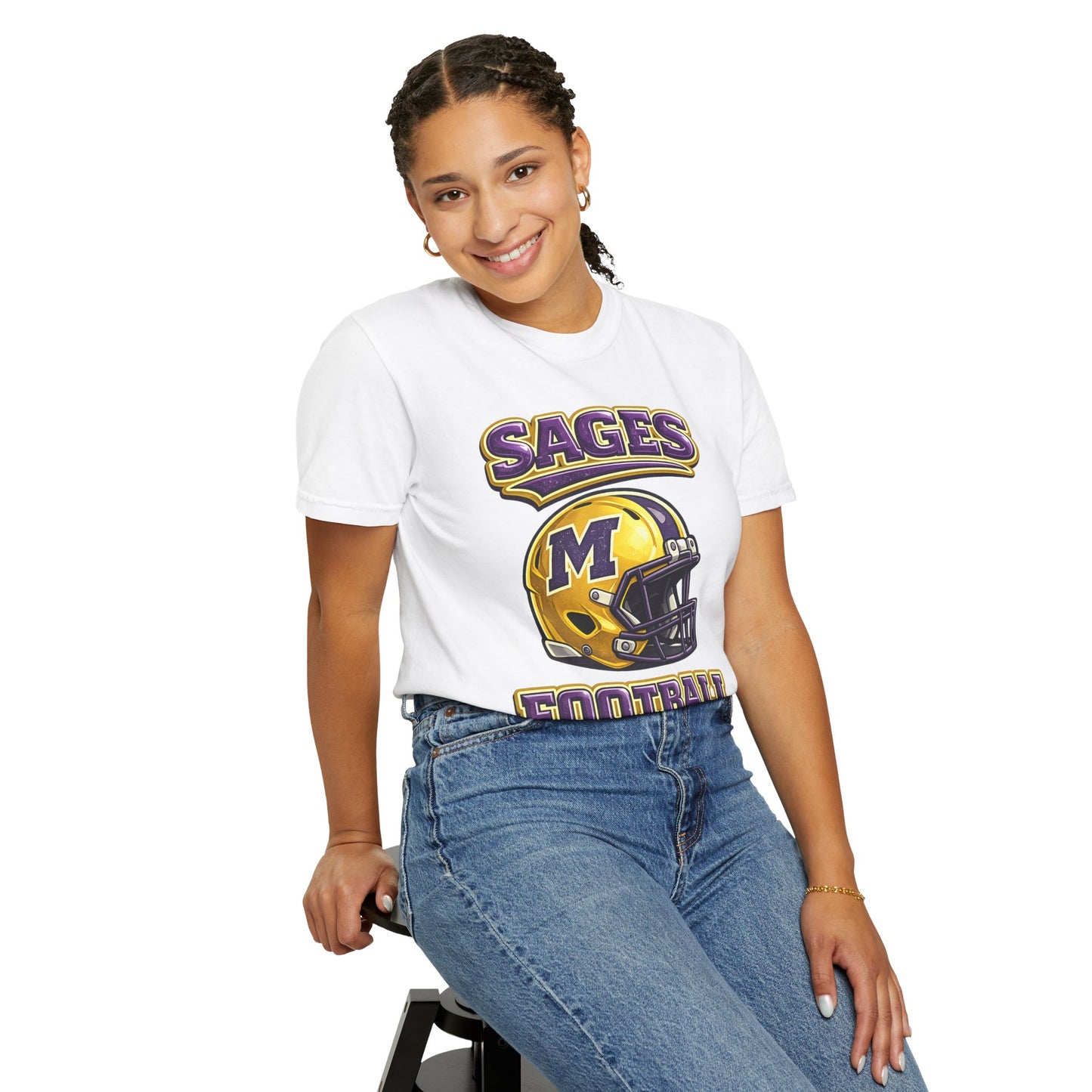 Sages Football Shiny Helmet T-Shirt