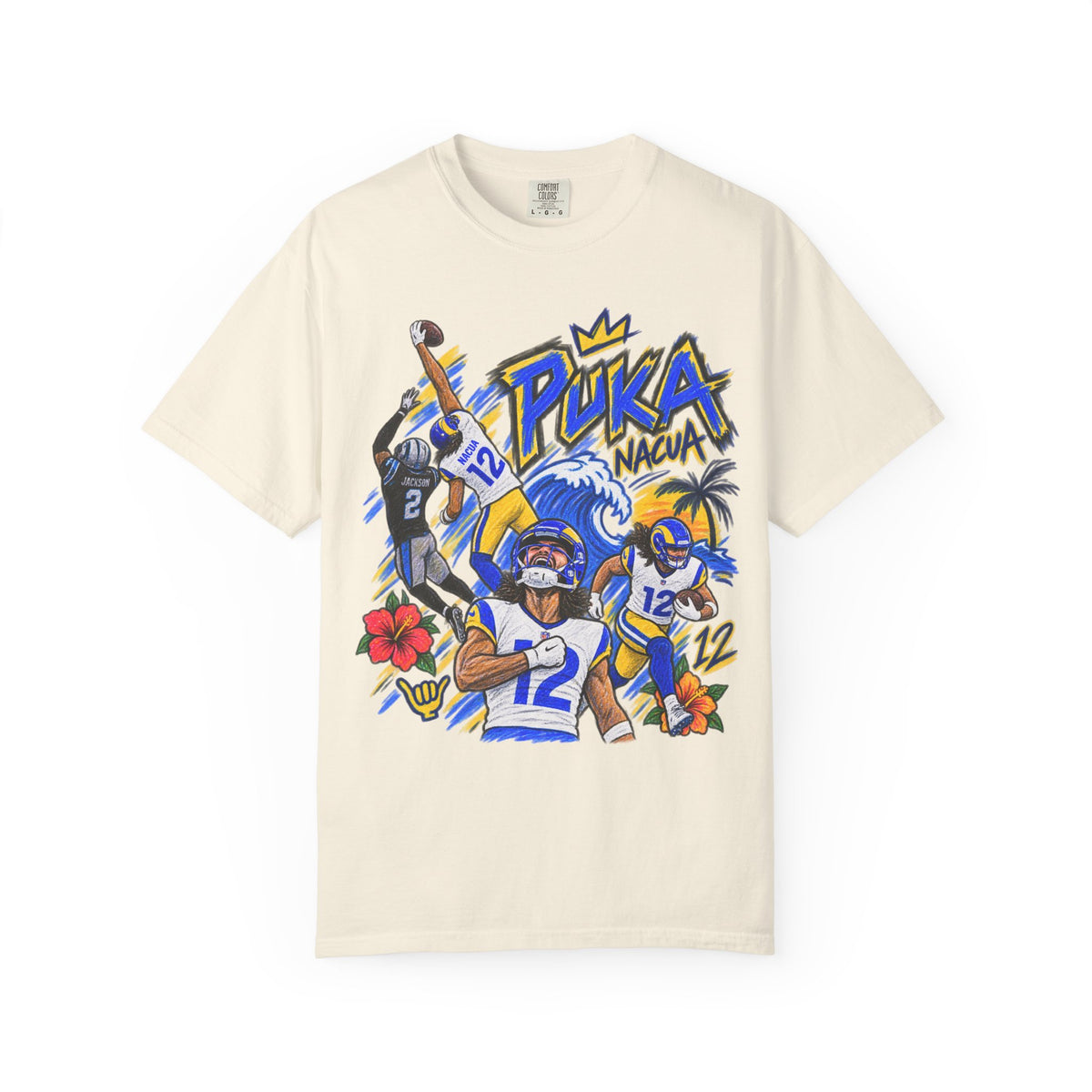 Puka Nacua Graphic T-Shirt - Sunday Standouts Sketch Series