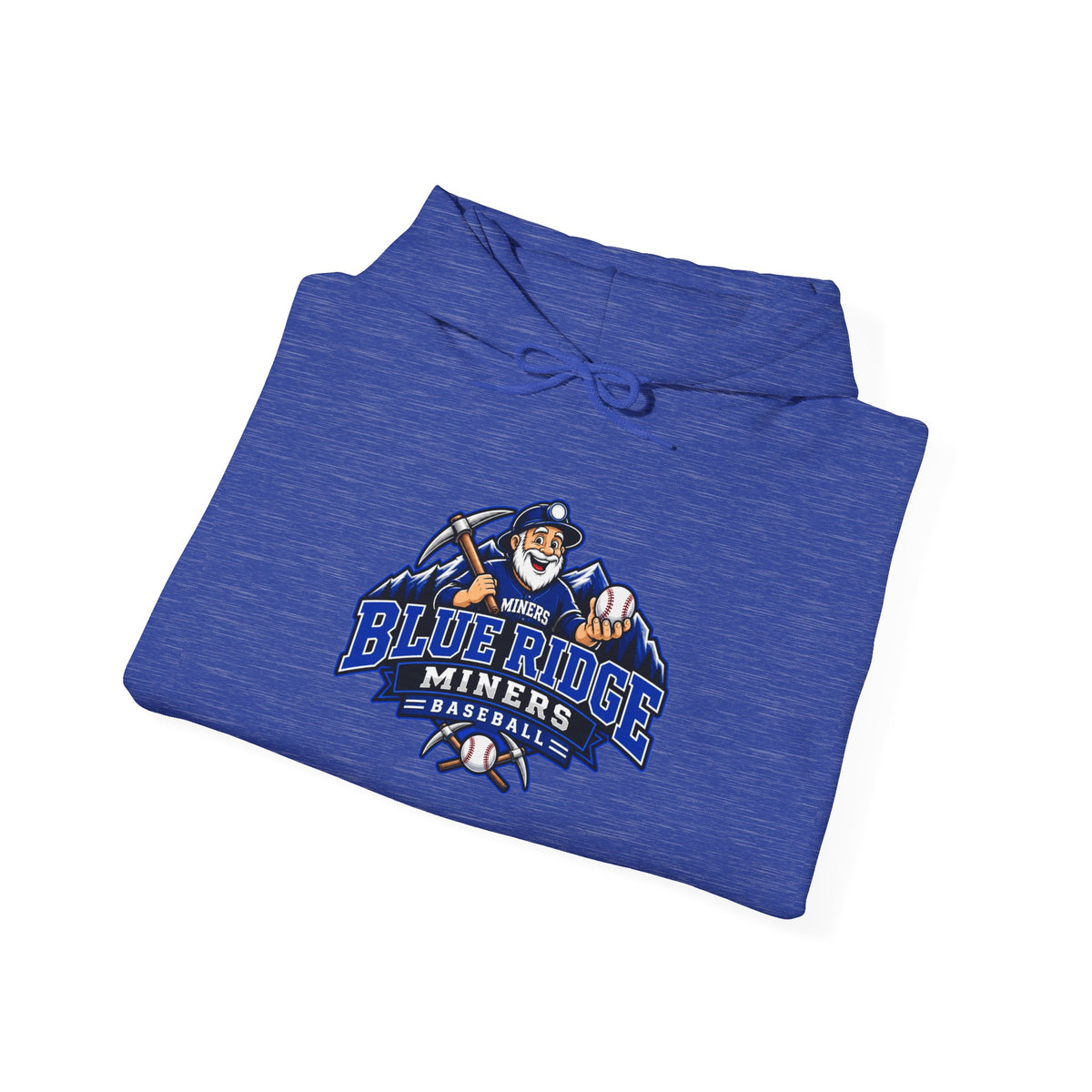 Blue Ridge Miners Mascot Logo Hoodie