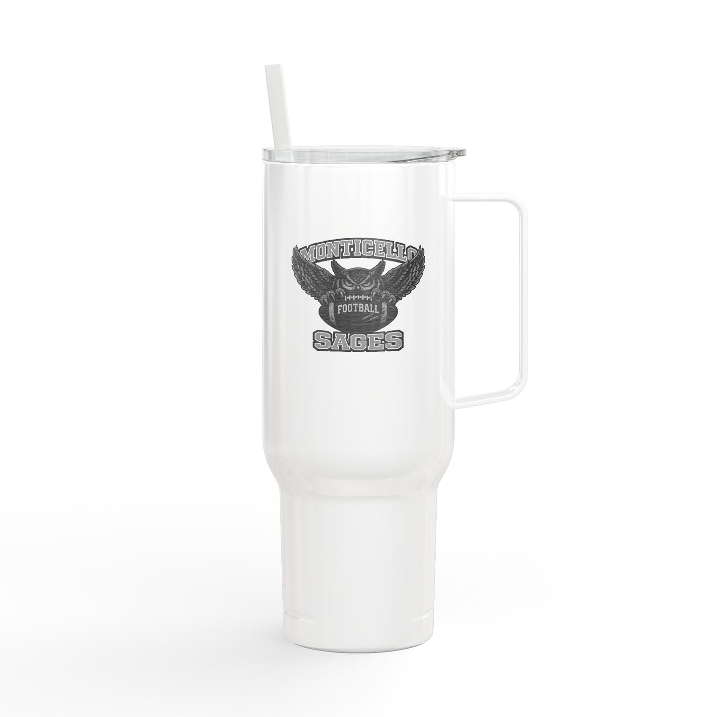 Monticello Football Insulated Tumbler with Lid, 40oz (Engraving)