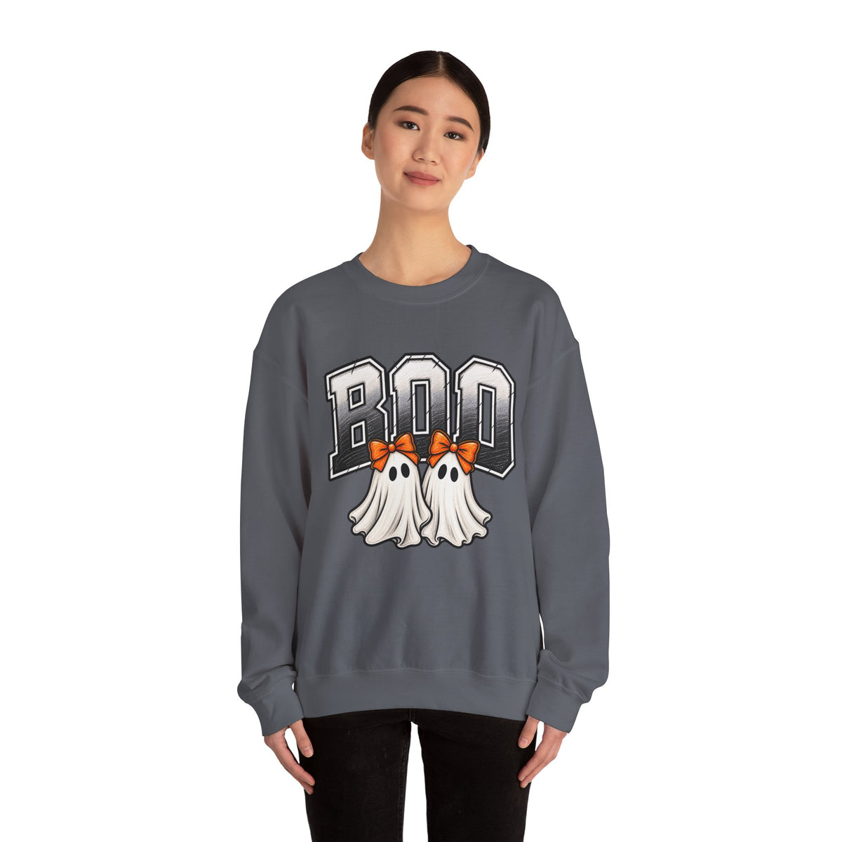Halloween 'Boo' Ghosts Crewneck Sweatshirt — Cute Spooky Fall Pullover