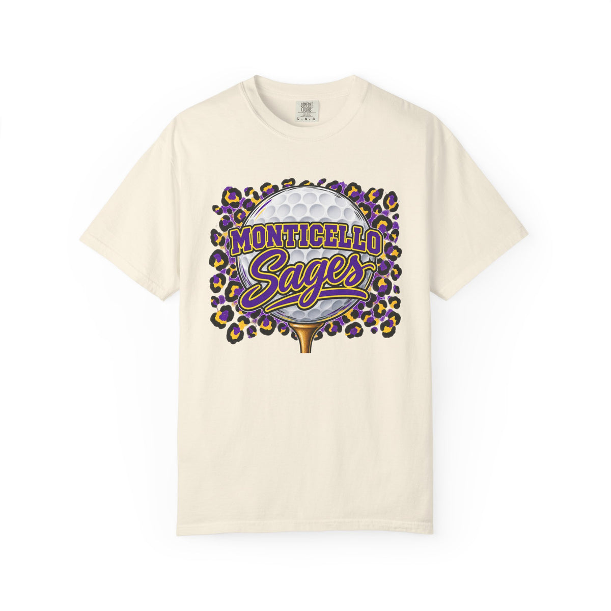 Monticello Sages Golf Leopard Mascot T-Shirt