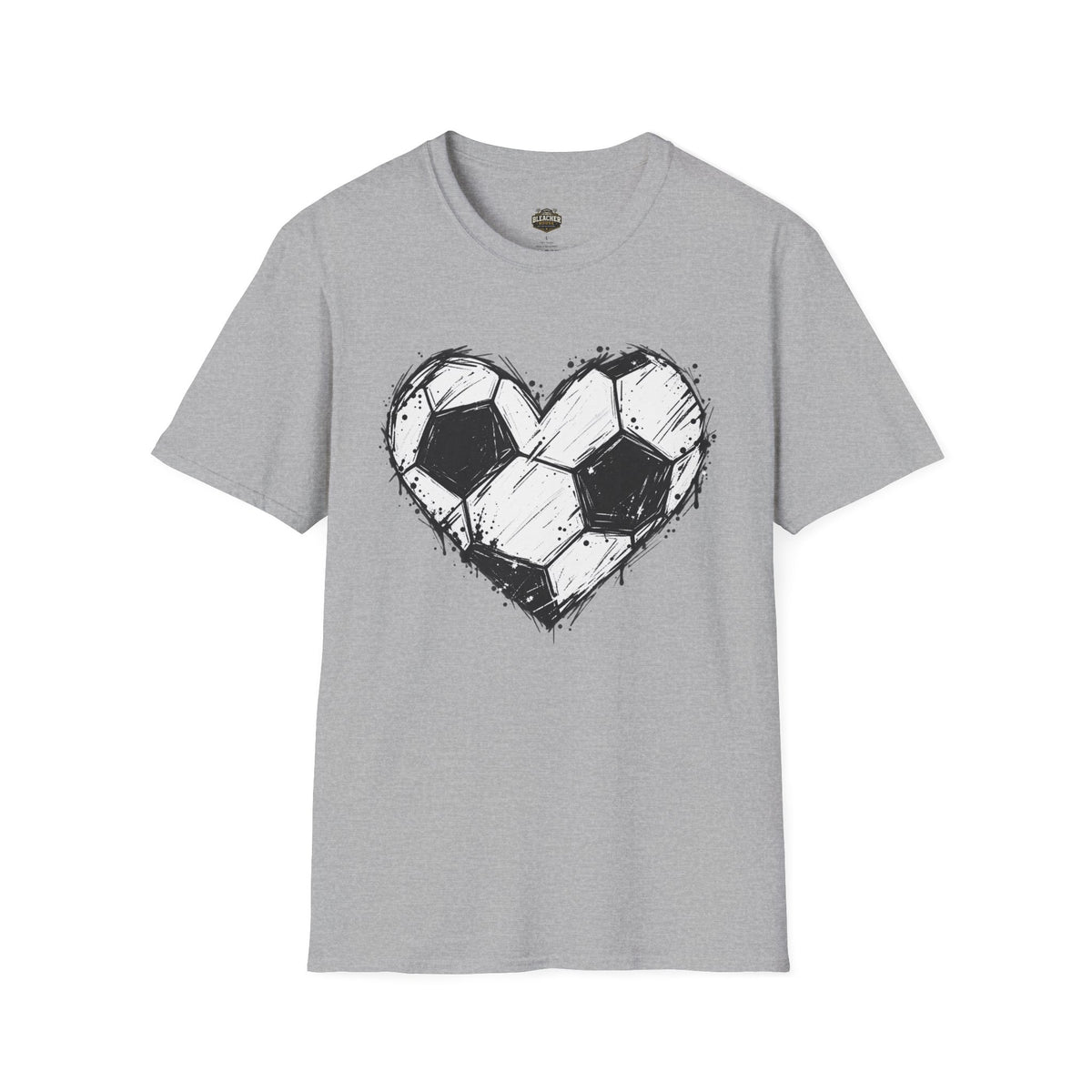 Soccer Heart T-Shirt — Grunge Love Football Tee