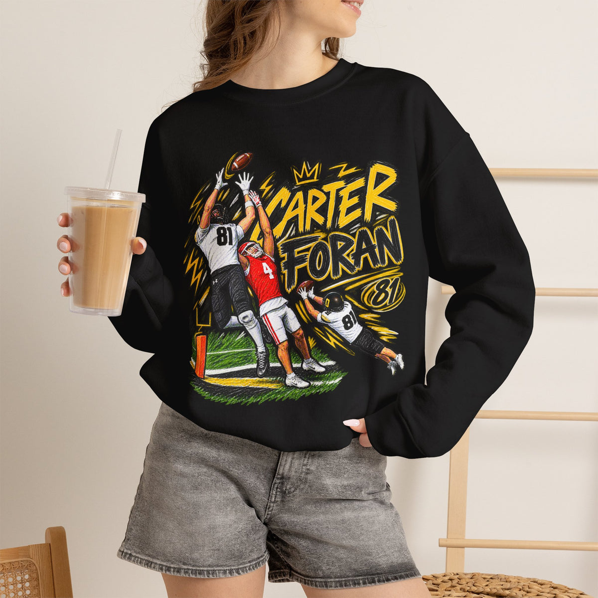 CARTER FORAN Graphic Crewneck - Saturday Standouts Sketch Series