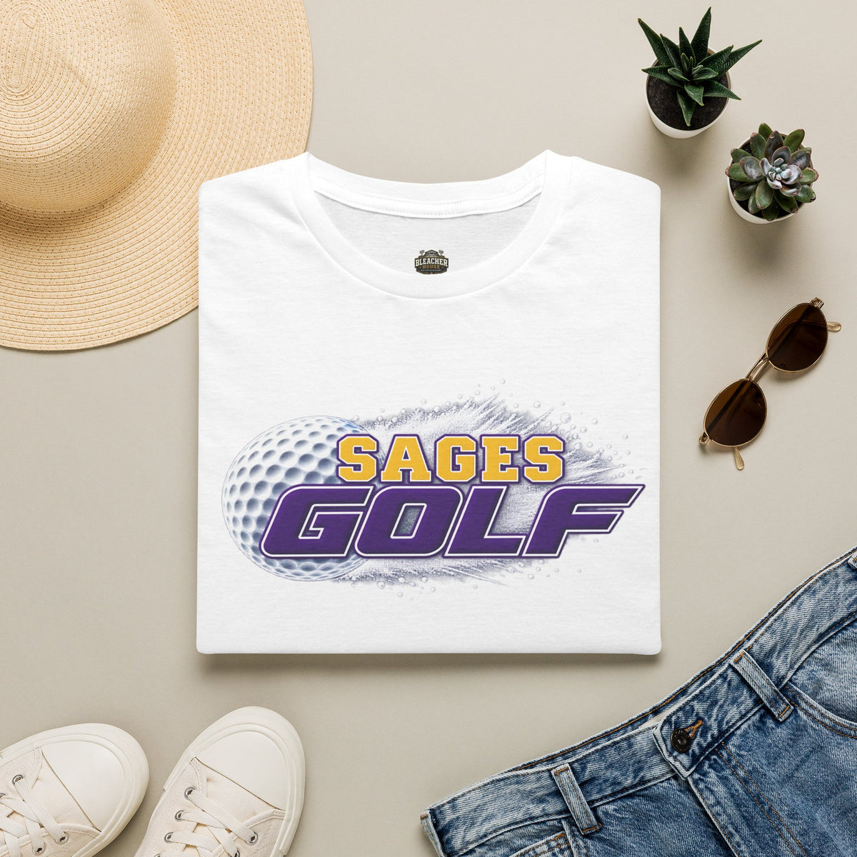 Sages Golf T-Shirt — Retro Golf Ball Team Tee