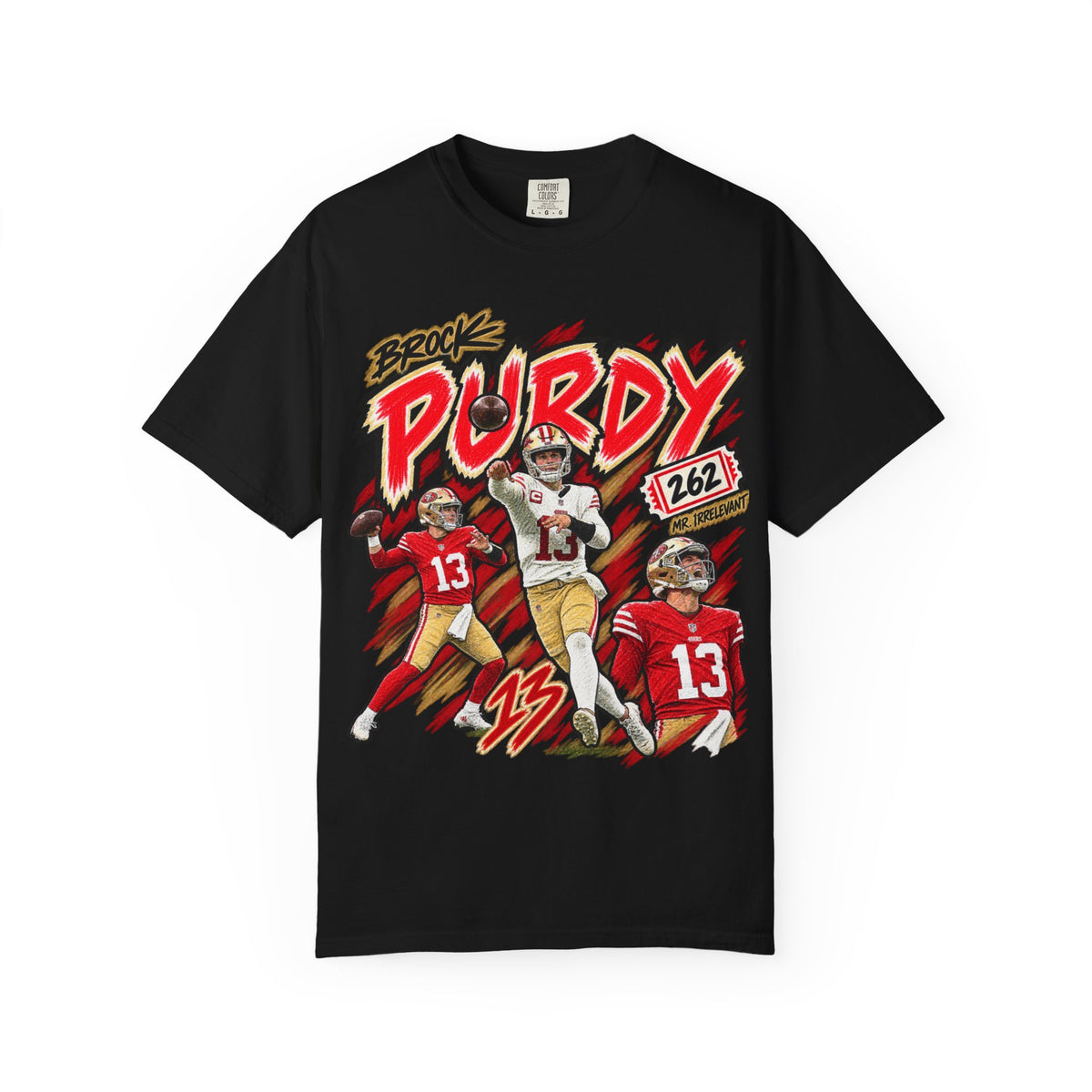 Brock Purdy, MR. IRRELEVANT Graphic T-Shirt - Sunday Standouts Sketch Series