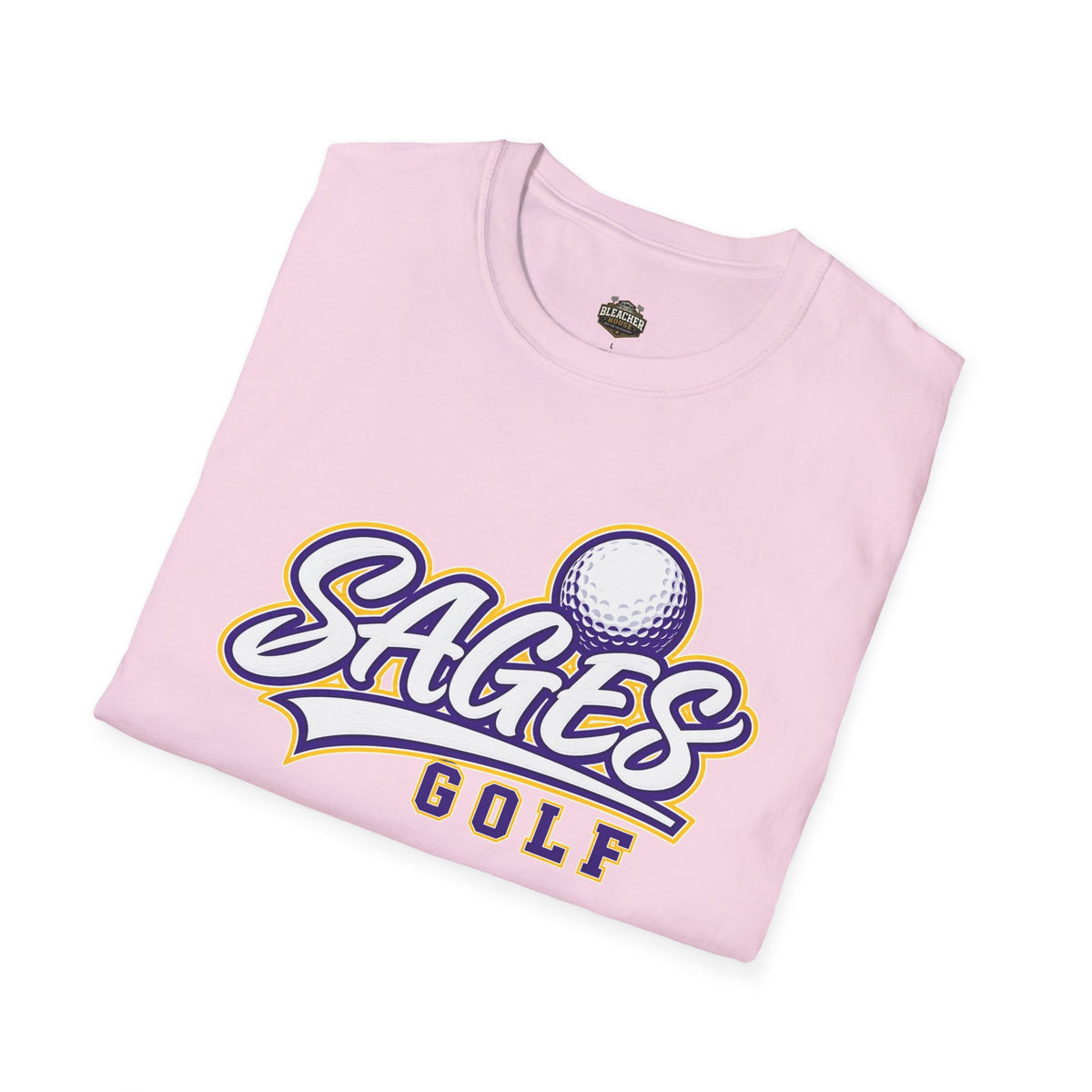 Sages Golf Team T‑Shirt — Vintage Script Golf Ball Logo