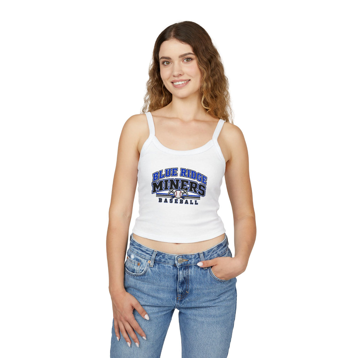 Blue Ridge Miners Baseball Tank Top - Women's Spaghetti Strap Graphic Tank