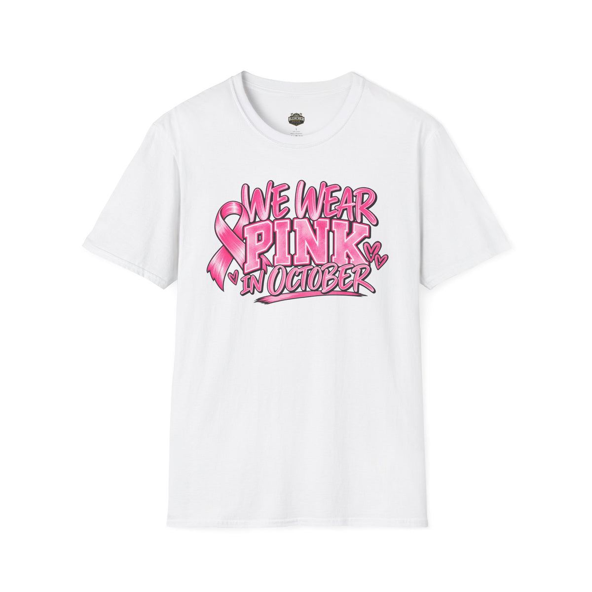 We Wear Pink in October T-Shirt — Breast Cancer Awareness Tee