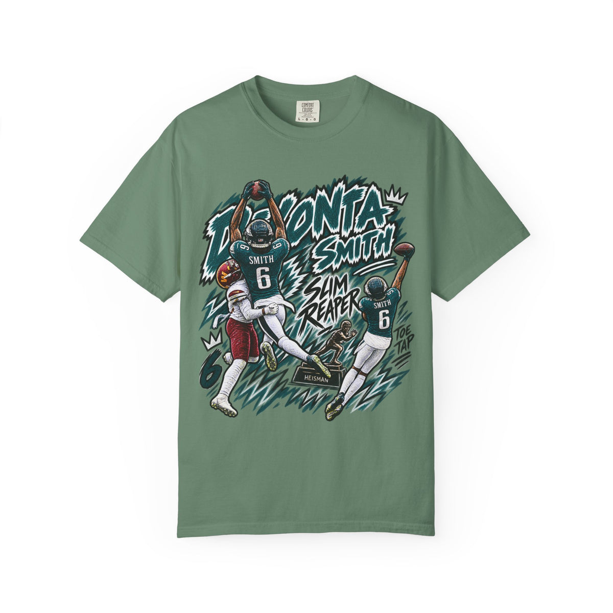Devonta Smith, SLIM REAPER Graphic T-Shirt - Sunday Standouts Sketch Series