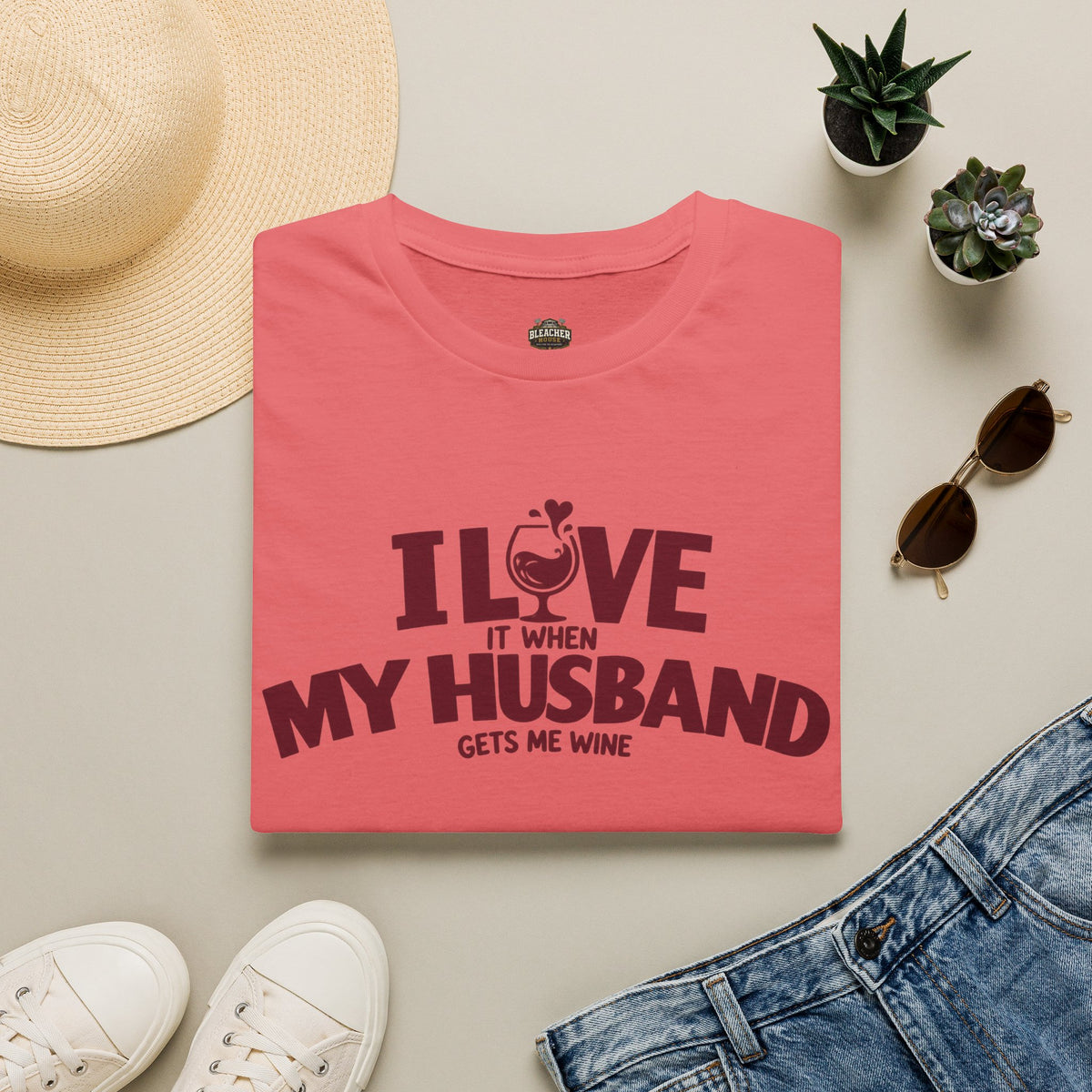 I Love It When My Husband Gets Me Wine T-Shirt — Funny Wine Lover Gift