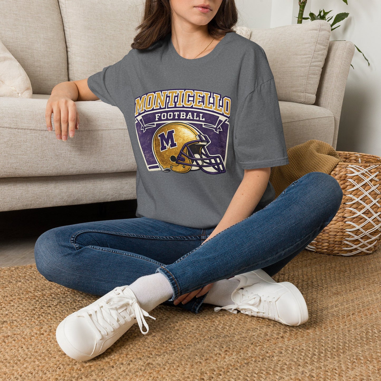 Monticello Football T-Shirt — Vintage Helmet Tee