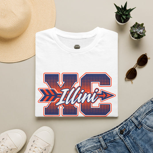 Orange and Blue XC Arrow T‑Shirt — Kansas City Illinois Pride Tee