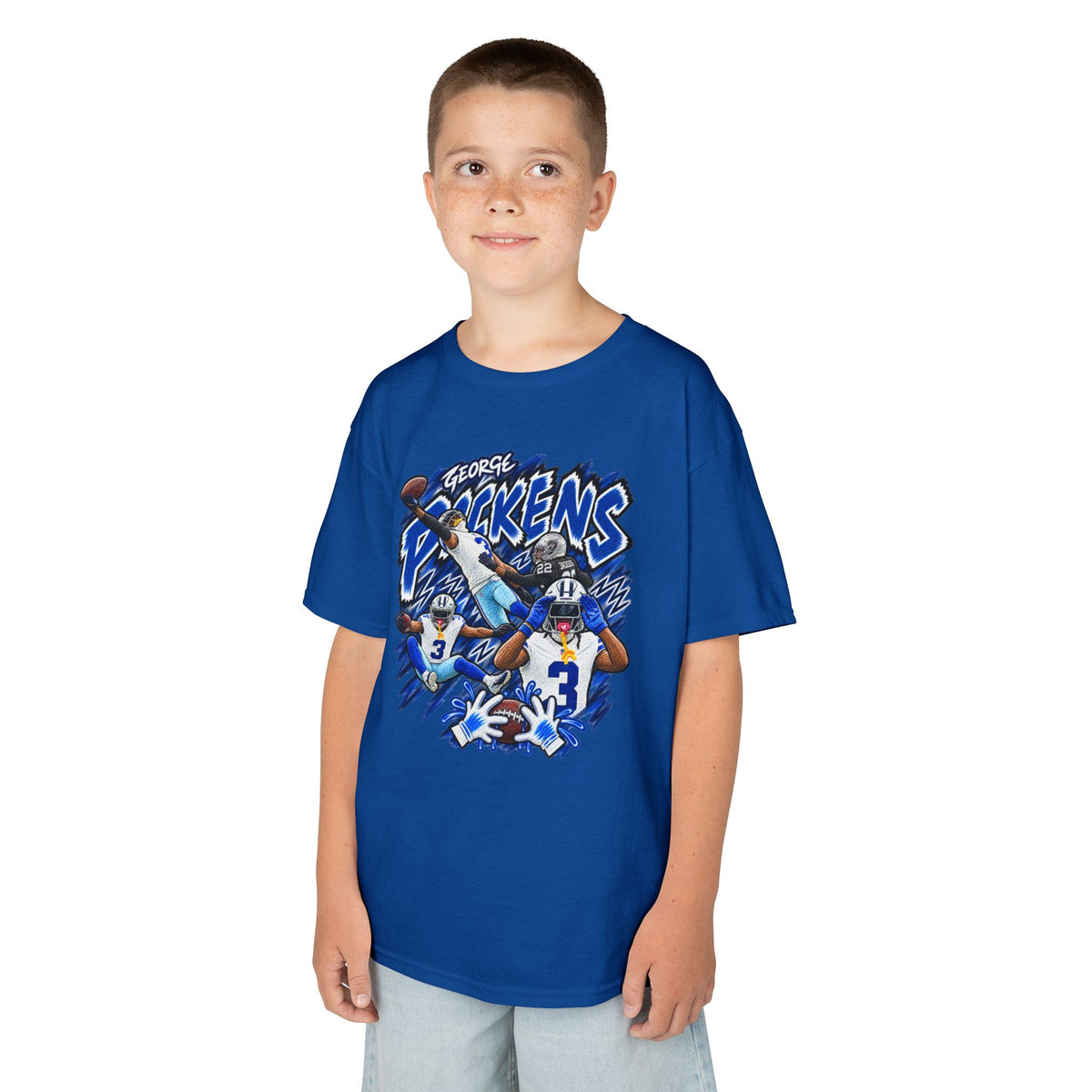 YOUTH George Pickens Graphic T-Shirt - Sunday Standouts Sketch Series