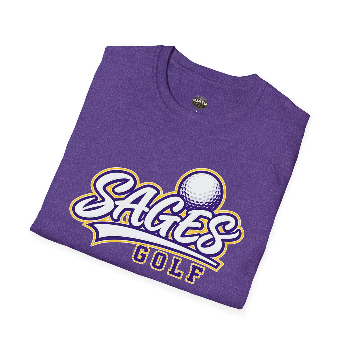 Sages Golf Team T‑Shirt — Vintage Script Golf Ball Logo