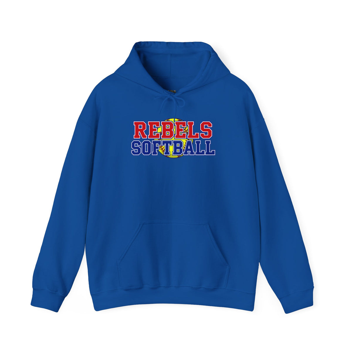 Rebels Softball Hoodie - Team Spirit Softball Pullover