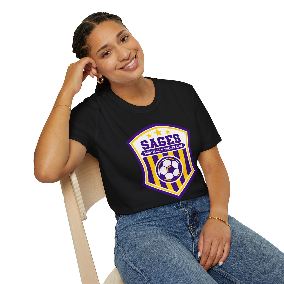 Monticello Soccer Club Crest Logo T shirt