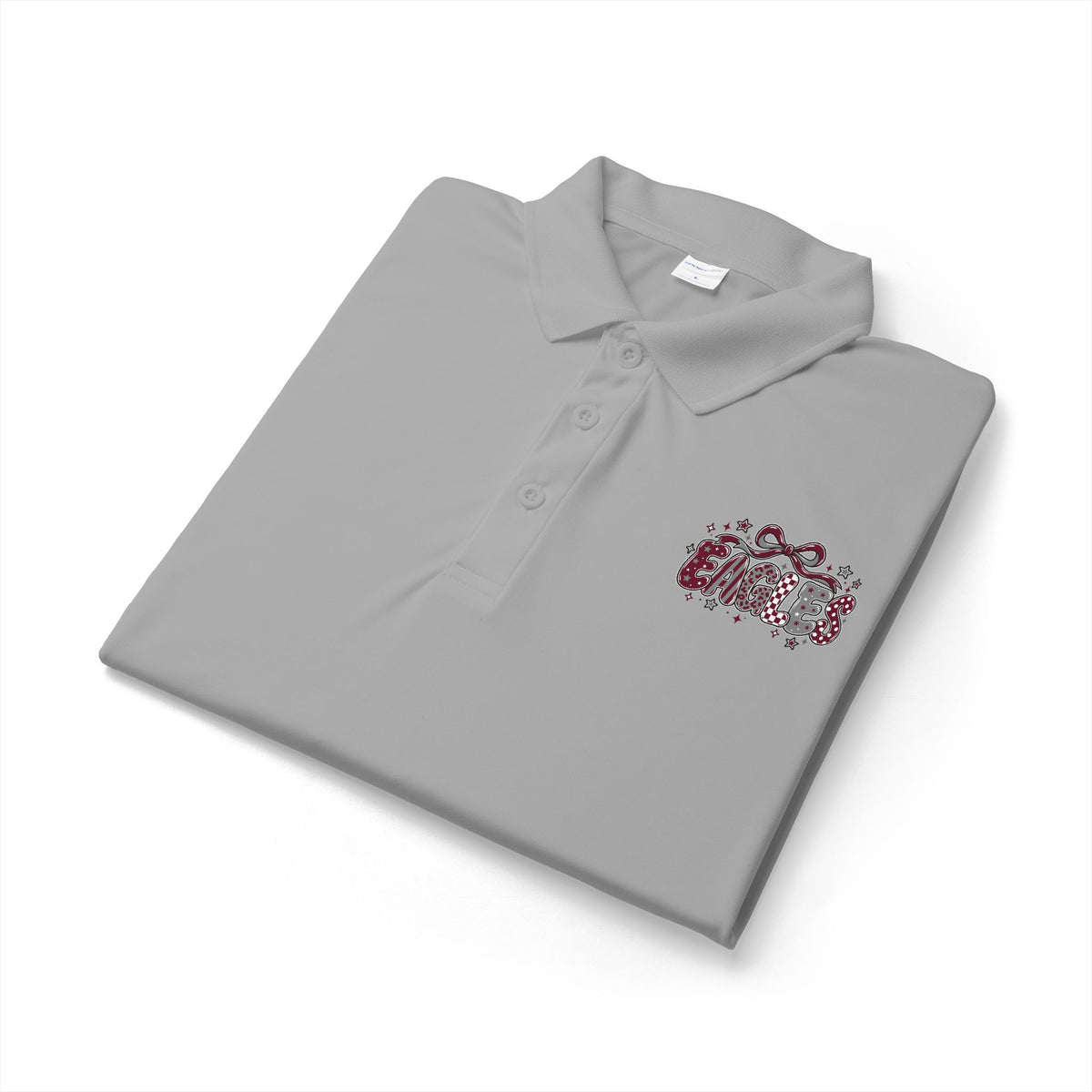 Eagles Embroidered Floral Crest Polo Shirt