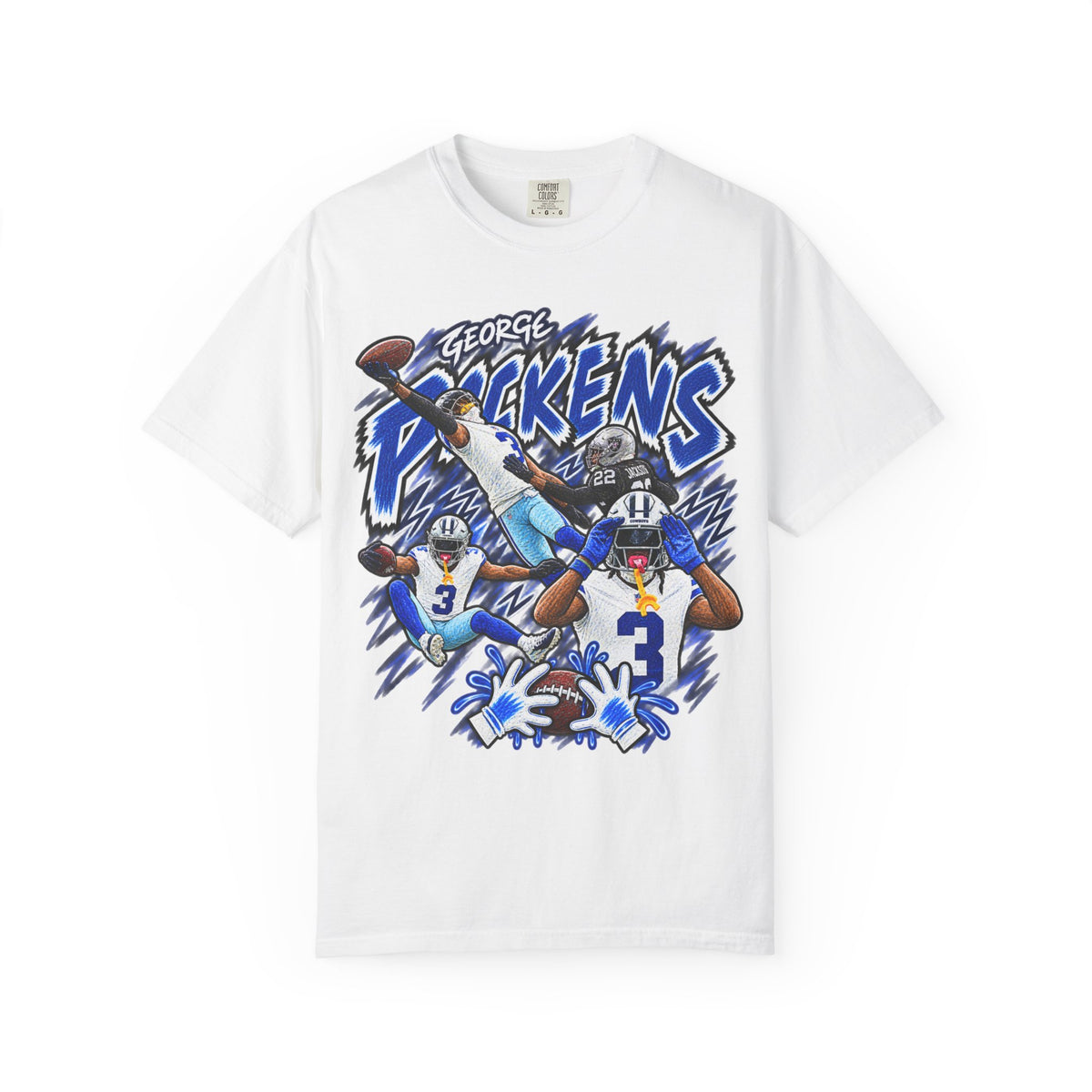 George Pickens Graphic T-Shirt - Sunday Standouts Sketch Series