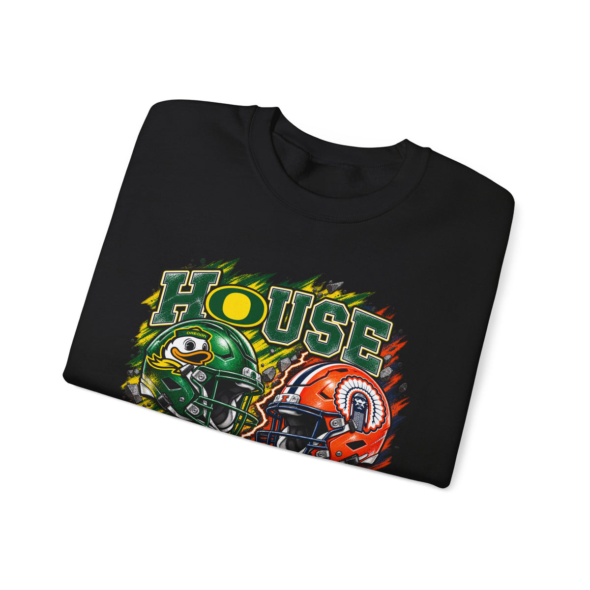 House Divided Graphic Crewneck Sweatshirt - Oregon vs. Illinois