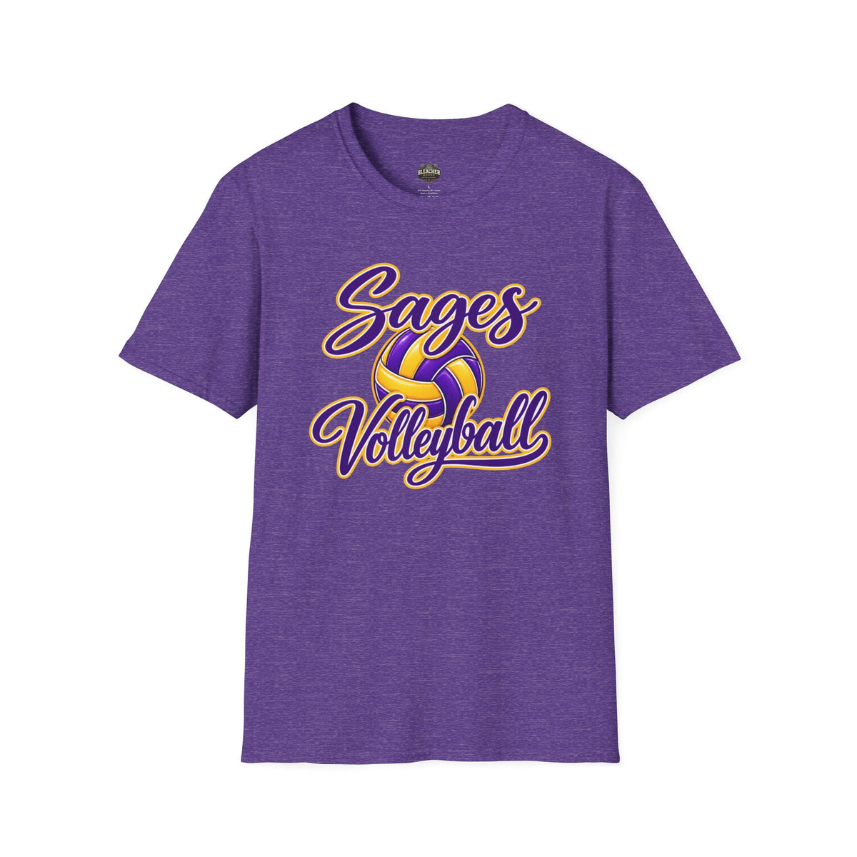 Sages Volleyball T-Shirt — Purple & Gold Team Tee