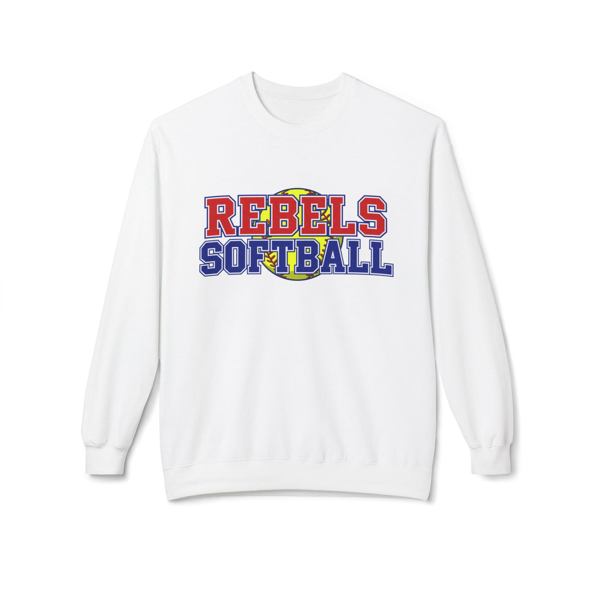 Rebels Softball Crewneck Sweatshirt — Team Spirit Soft Fleece