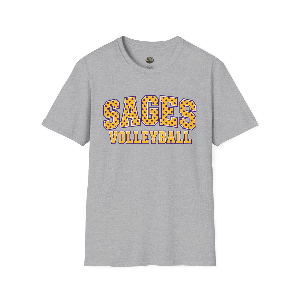 Sages Volleyball Team T‑Shirt — Retro Polka Dot Varsity Tee