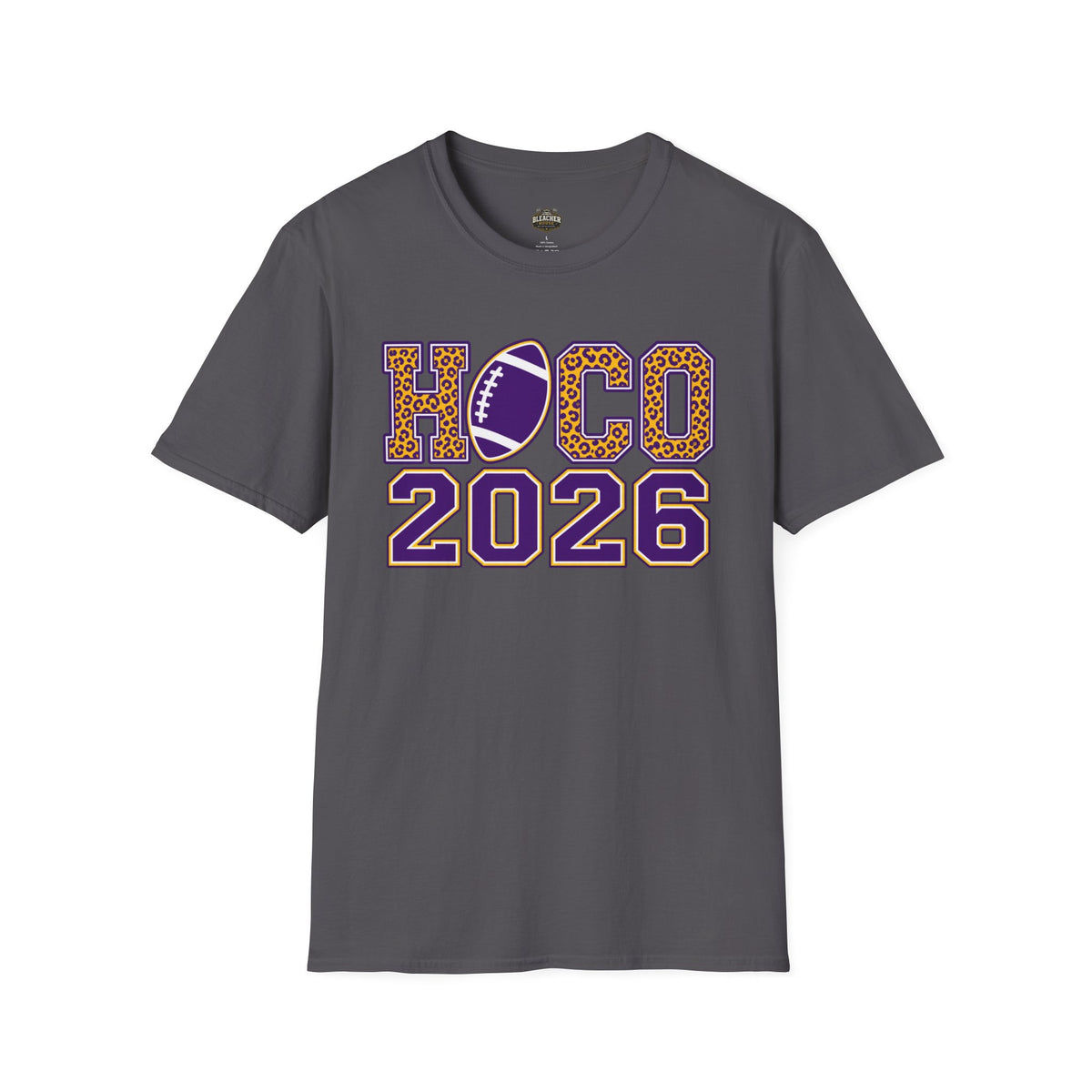 Homecoming 2026 Football Tee — HOCO 2026 Leopard Accent T-Shirt