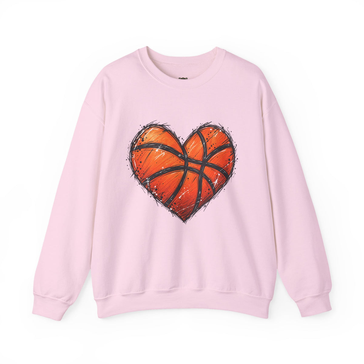 Basketball Heart Crewneck Sweatshirt