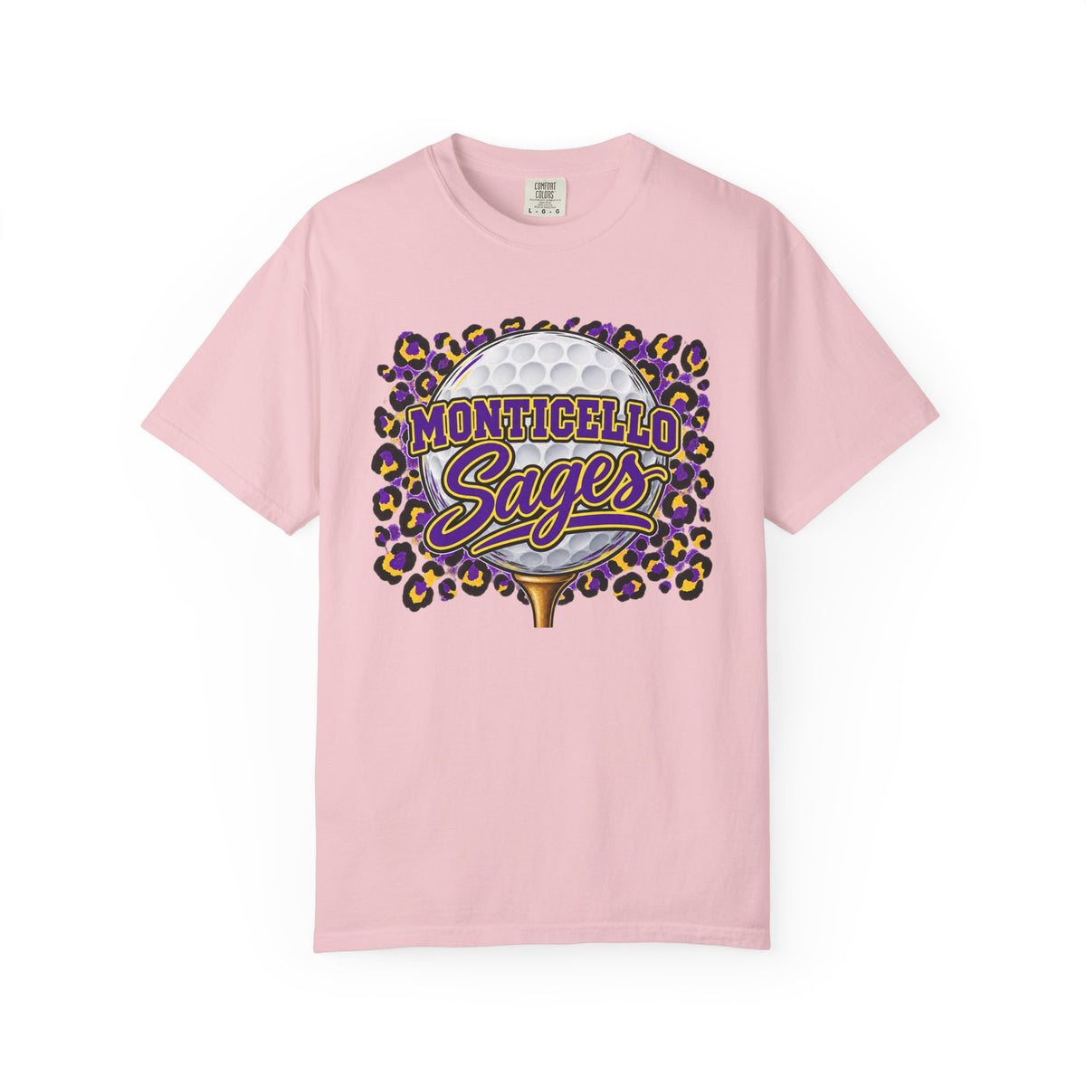 Monticello Sages Golf Leopard Mascot T-Shirt
