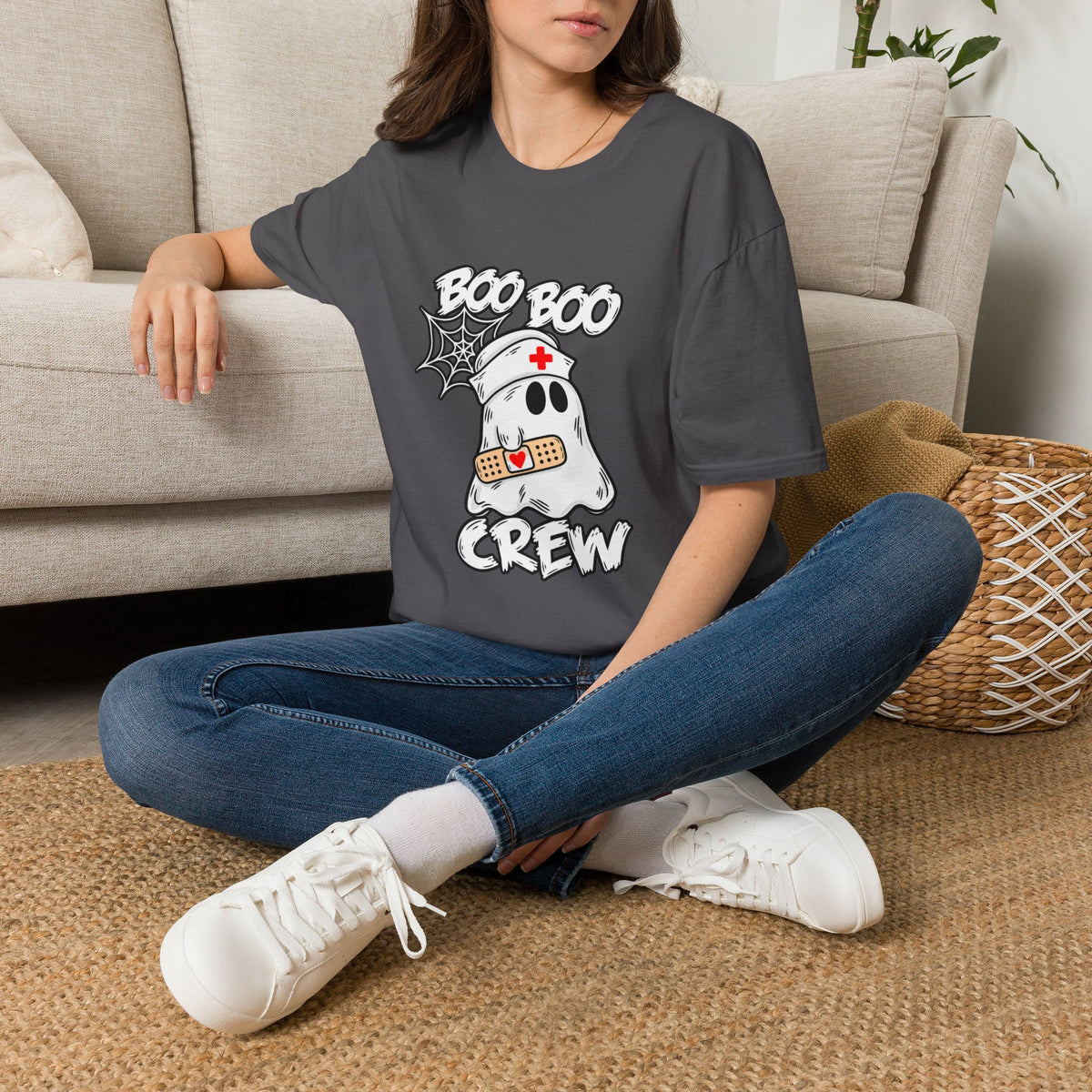 Boo Boo Crew T-Shirt — Cute Nurse Ghost Halloween Tee