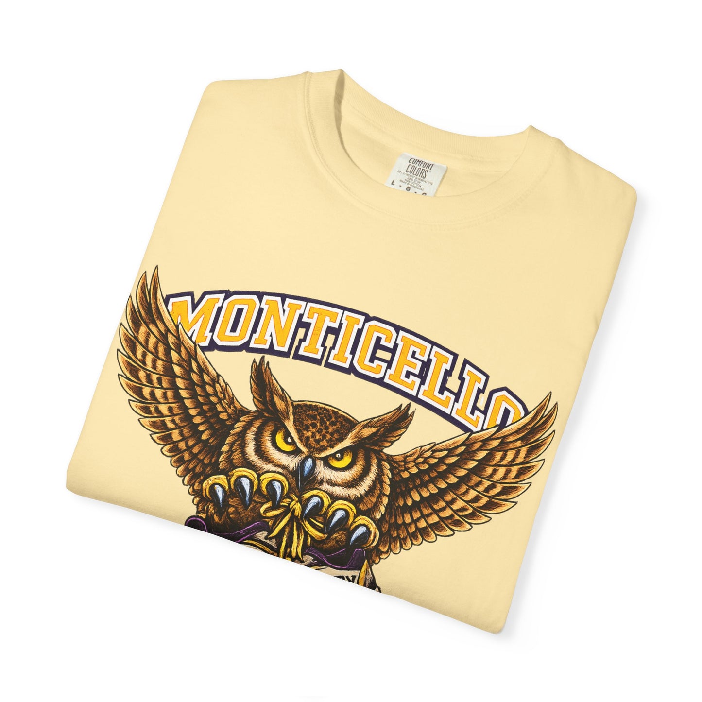 Monticello Sages Cross Country T-Shirt - Vintage Owl & Wings Team Tee
