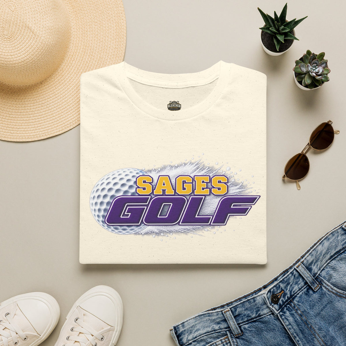 Sages Golf T-Shirt — Retro Golf Ball Team Tee