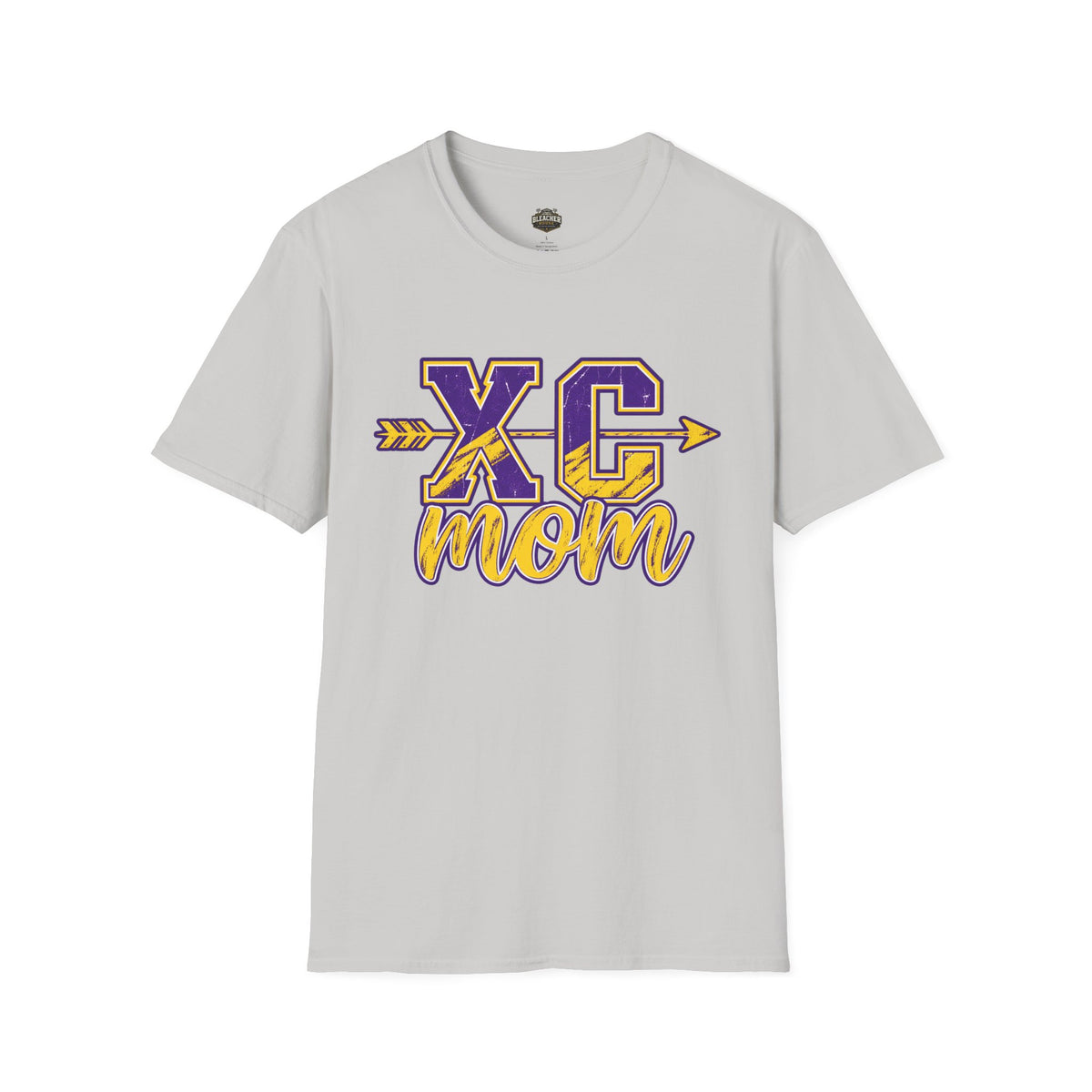 XC Mom T‑Shirt – Cross Country Mom Graphic Tee (Arrow & Varsity Lettering)