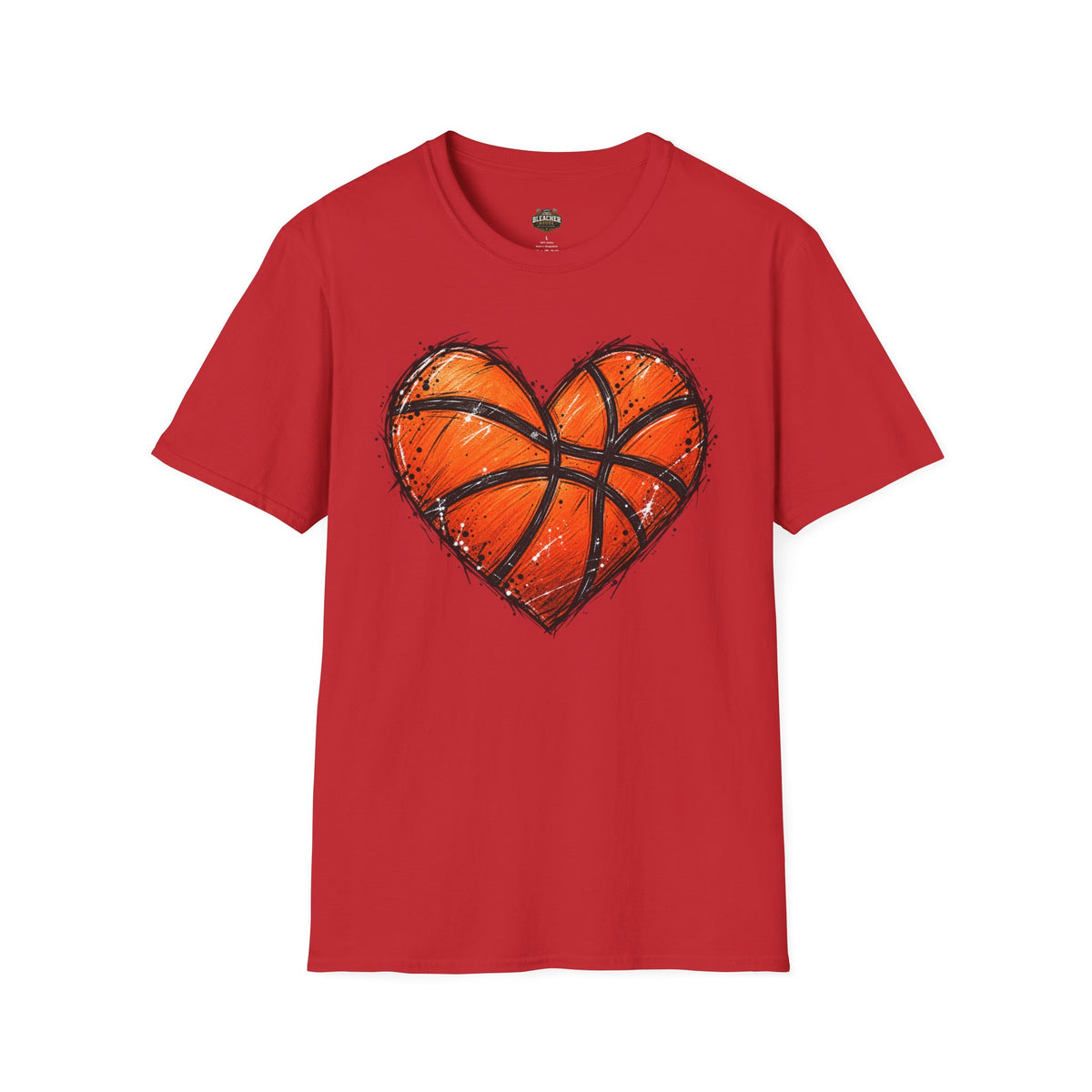 Basketball Heart T-Shirt — Athletic Love Tee for Players & Fans