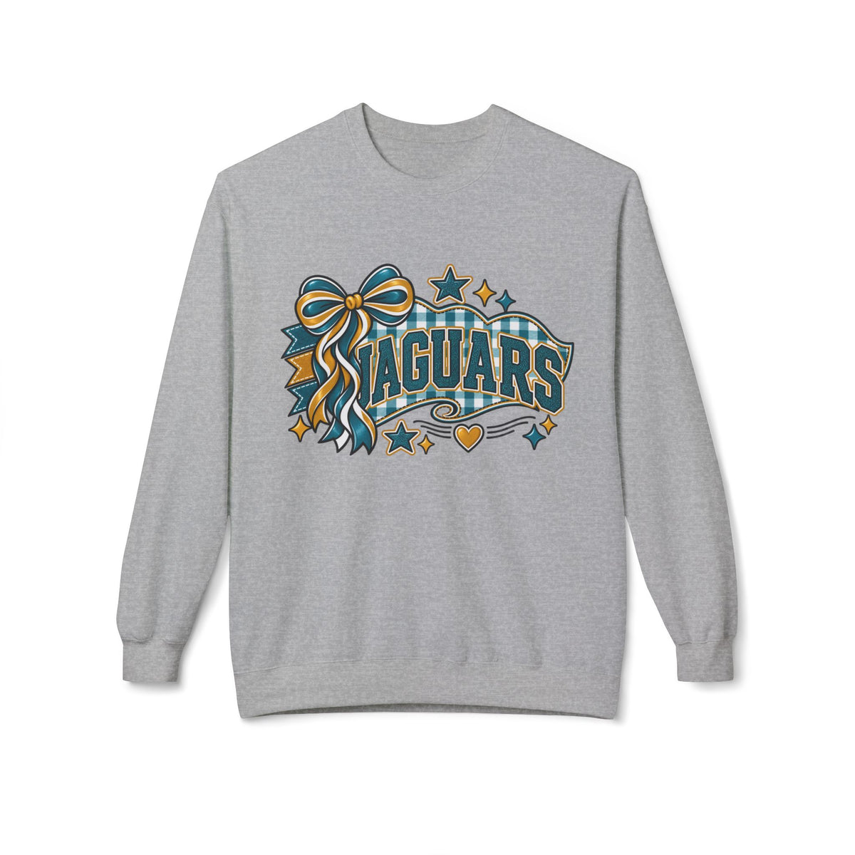 Jaguars Ribbon & Banner Crewneck Sweatshirt — Team Spirit Pullover