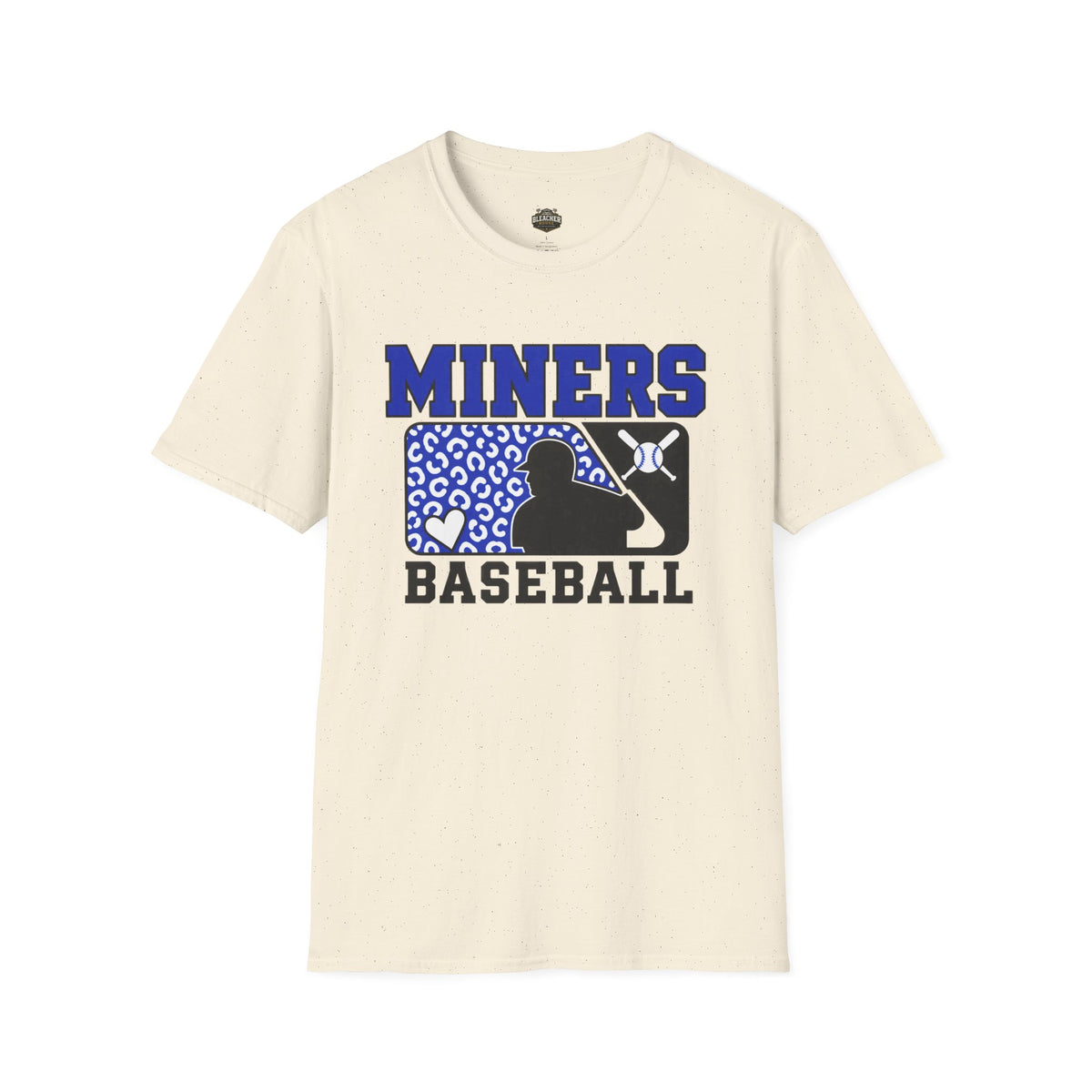 Miners Baseball T-Shirt — Leopard Print Batter Graphic Tee