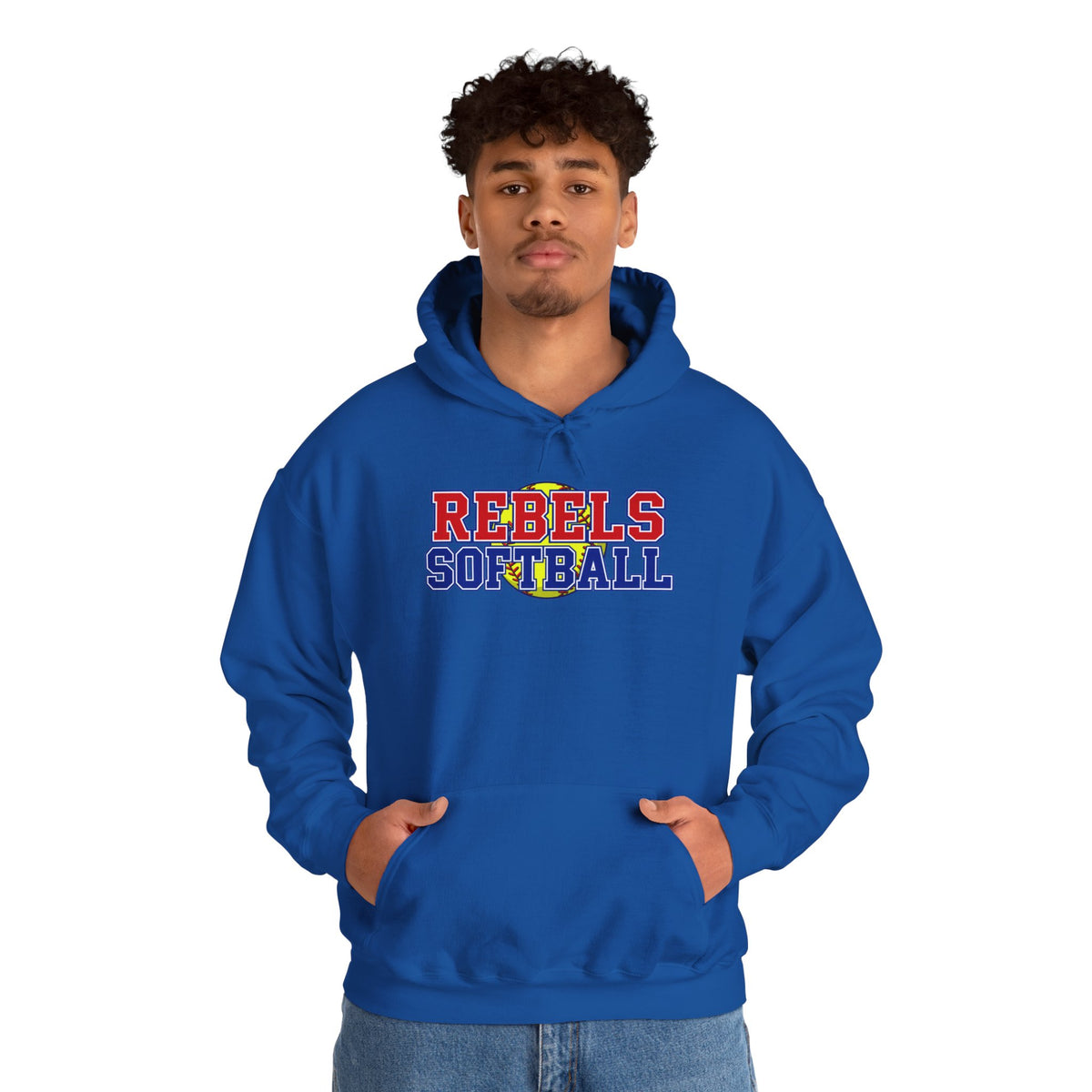 Rebels Softball Hoodie - Team Spirit Softball Pullover