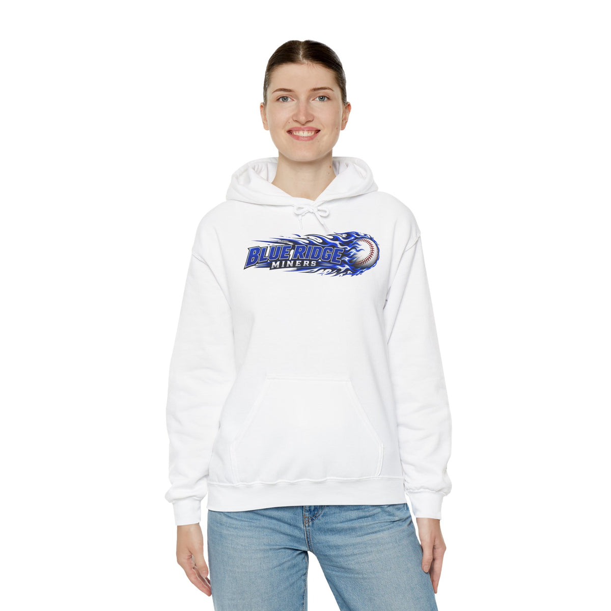 Blue Ridge Miners Flaming Baseball Hoodie – Flaming Ball Hoodie