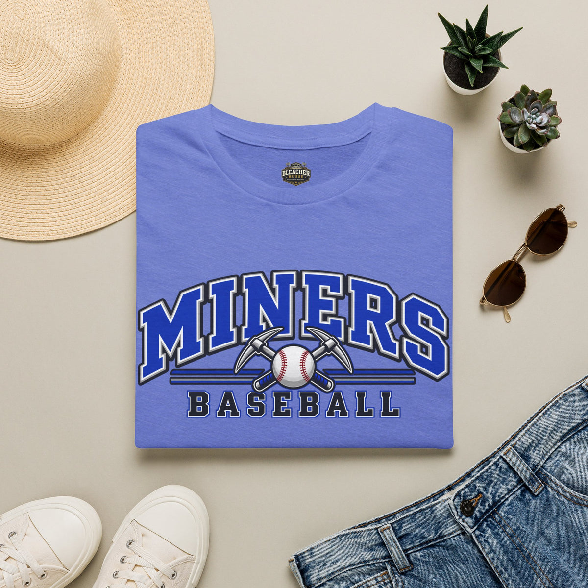 Miners Baseball T-Shirt – Team Logo Unisex Softstyle T shirt