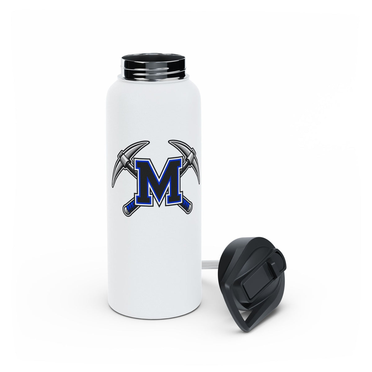 Miners Logo Stainless Steel Water Bottle – 12 Oz/18 Oz/32 Oz Insulated Sports Bottle