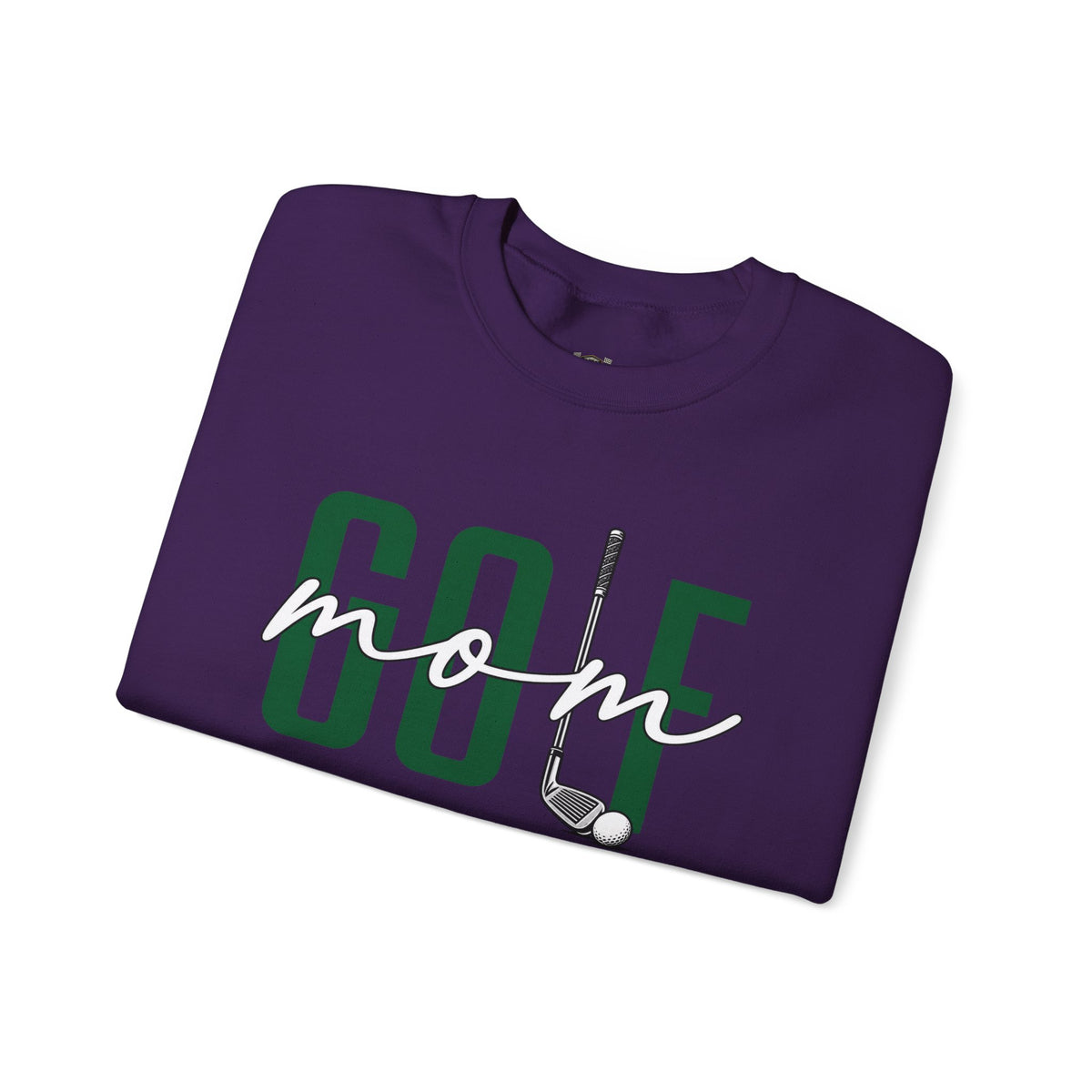 Golf Mom Crewneck Sweatshirt — 'MOM Graphic with Ball